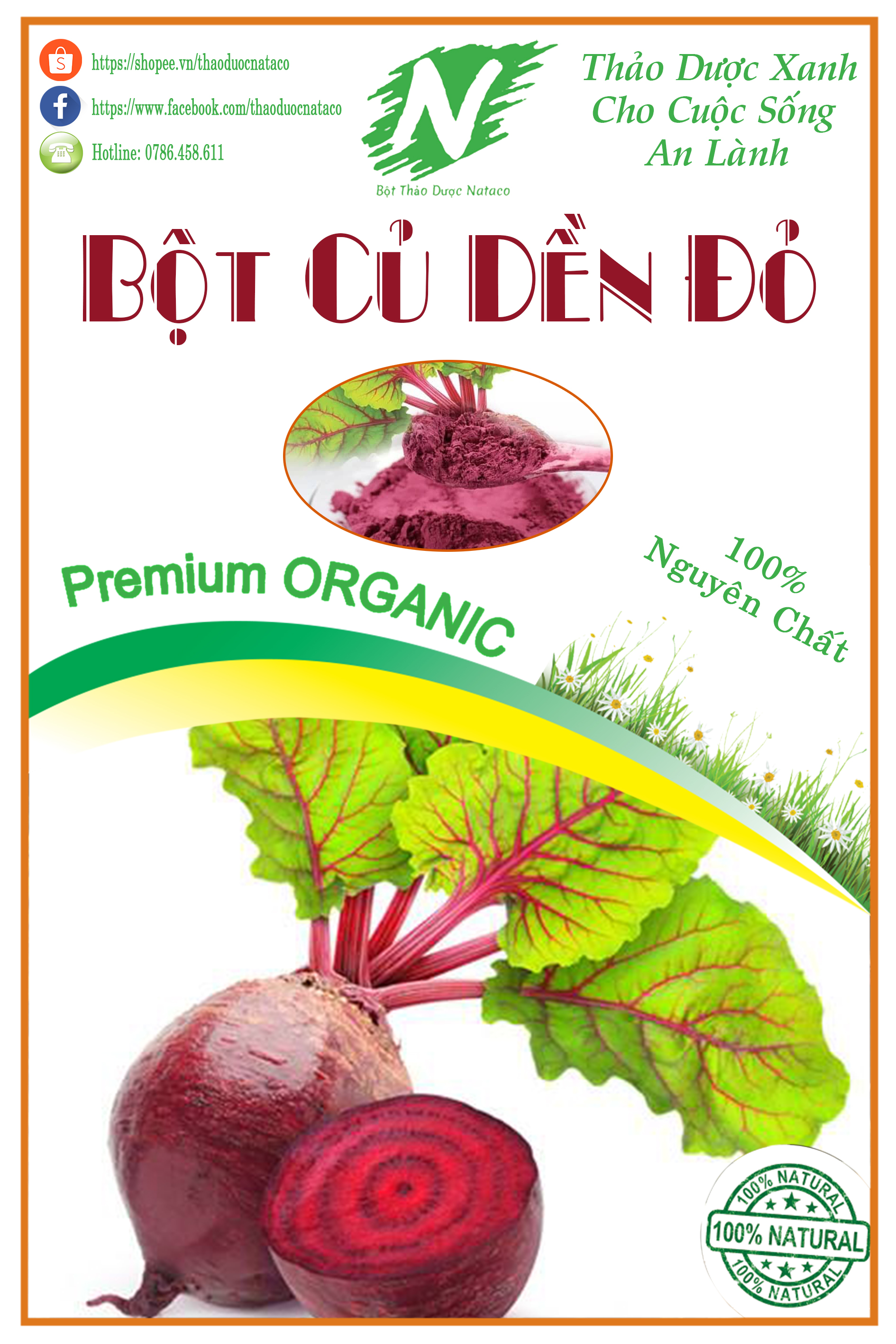 Bột Củ Dền Nguyên Chất 100g