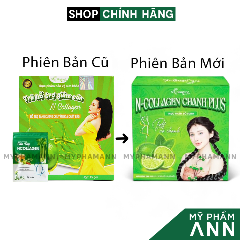 Detox chanh n collagen chính hãng - trà chanh giảm béo hỗ trợ kiểm soát cân nặng ncollagen - 8938526572805