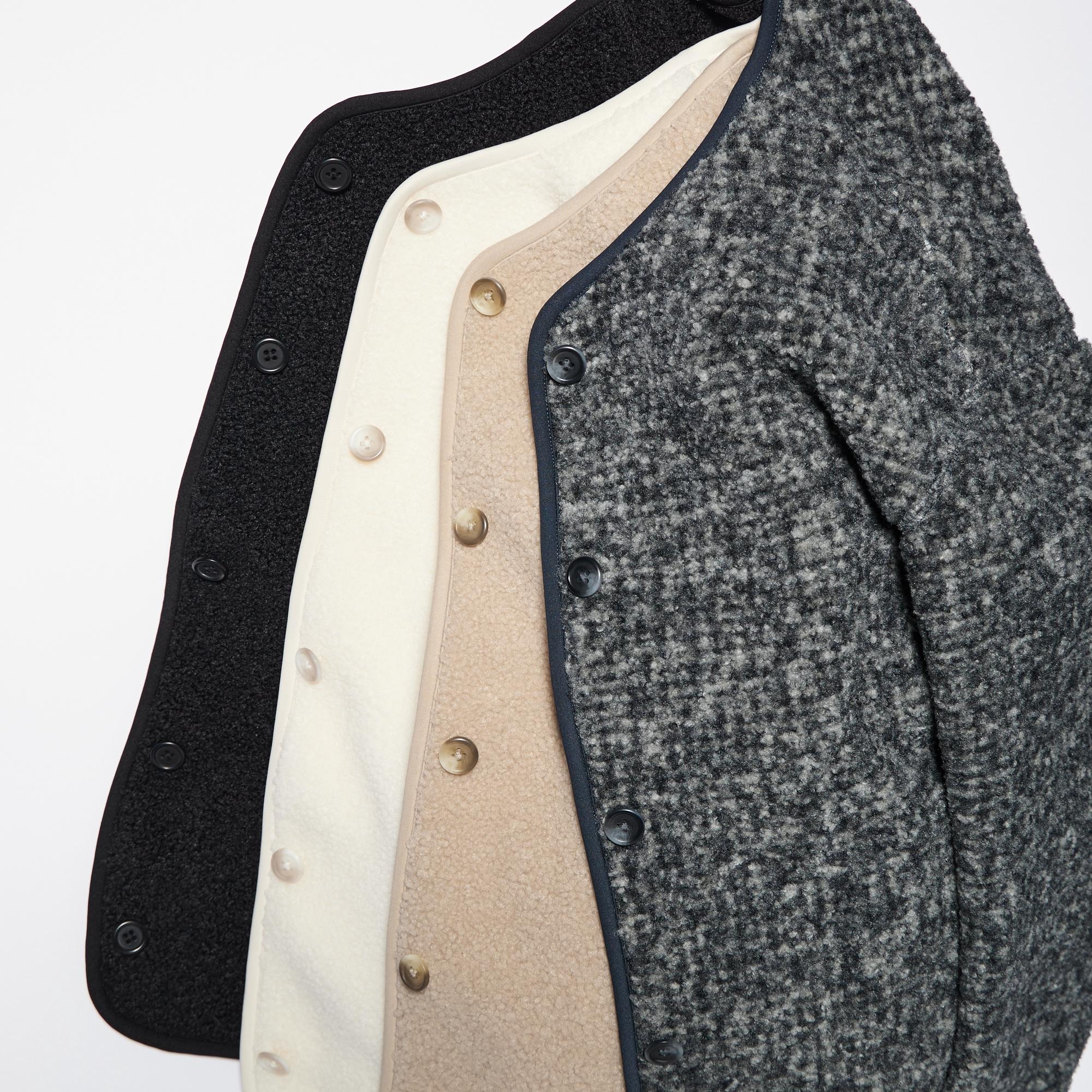 [Auth Uniqlo] Áo Lông Cừu Cardigan Cổ Tròn Boa - Tag Nhật