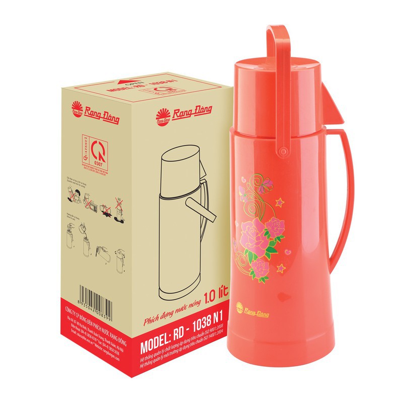 Phích nước giữ nhiệt rạng đông rd 1038-n1 dung tích 1 lít