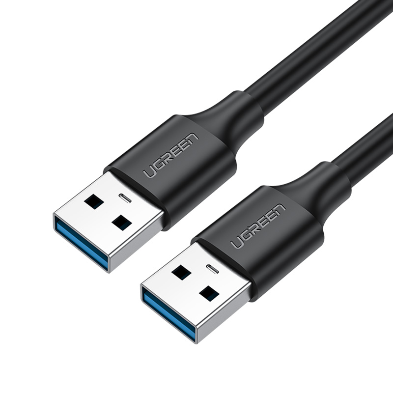 Ugreen usb to usb extension cable usb 3.0 a to a cable male to male nylon braided type a to type a cable for hard drive enclosures dvd player laptop cooler