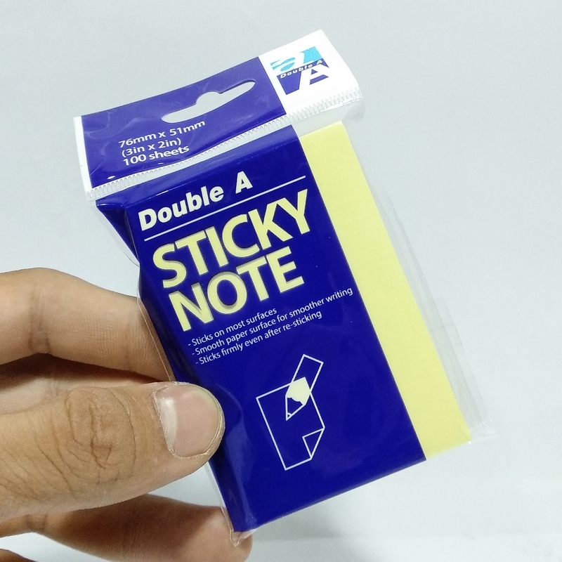 Xấp 100 Tờ Giấy note - Giấy ghi chú Vàng Double A