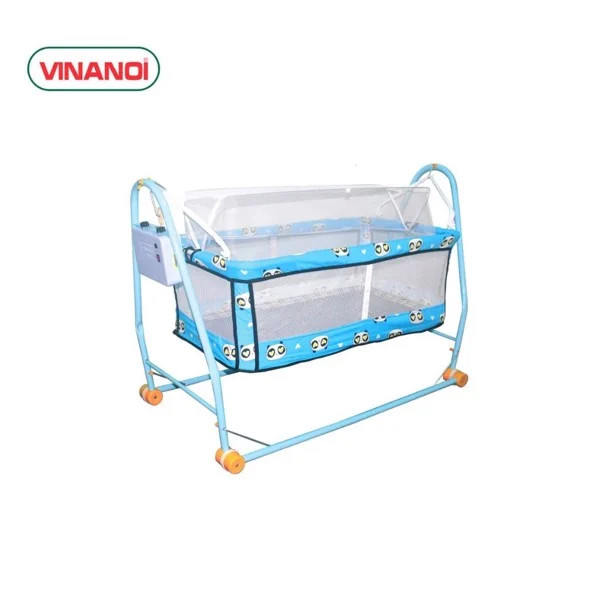 NÔI ĐIỆN TỰ ĐỘNG CAO CẤP GIÁ RẺ CHO BÉ  N20X VINANOI - SỨC ĐƯA NÔI TỐI ĐA 20KG - SỬ DỤNG KHUNG THÉP TĨNH ĐIỆN BỀN ĐẸP - HOẠT ĐỘNG ÊM ÁI CHO BÉ GIẤC NGỦ NGON