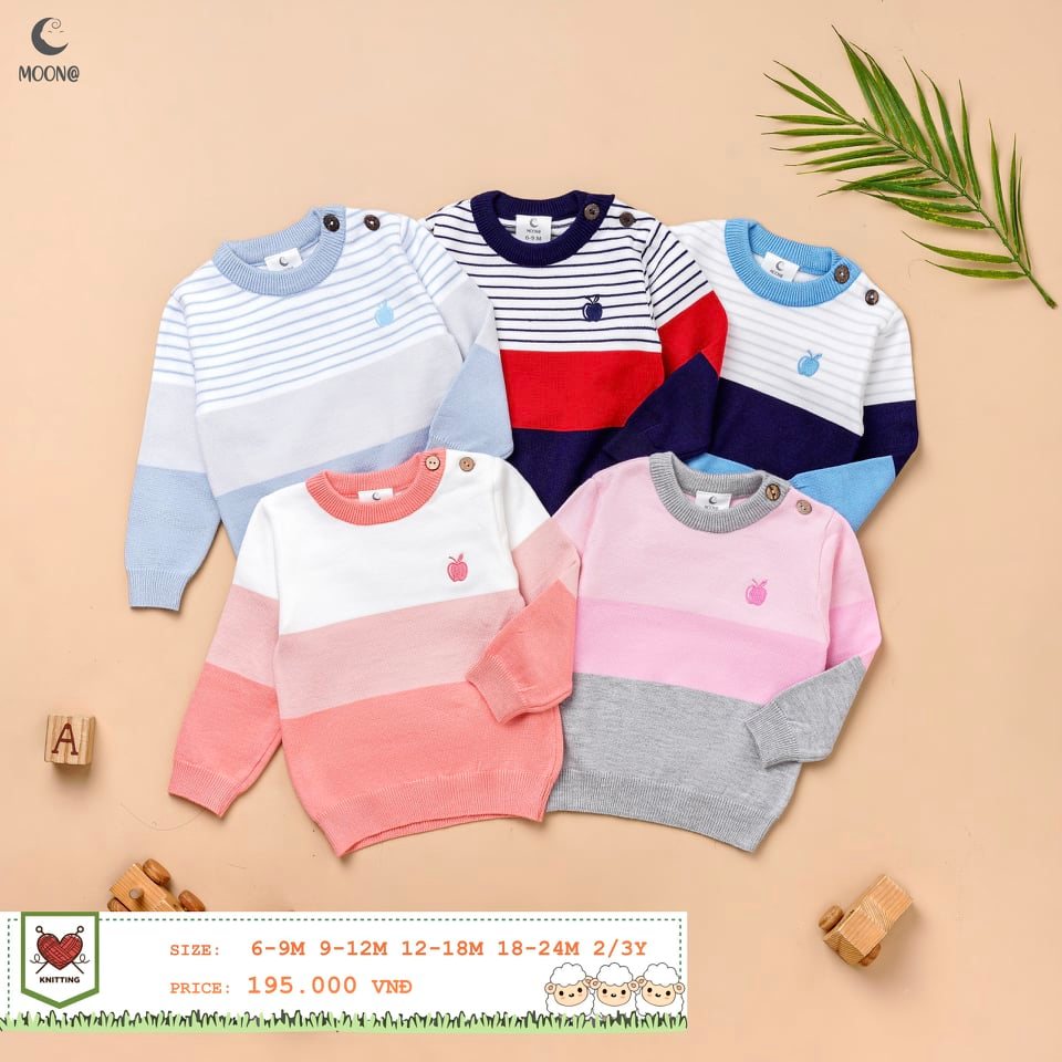 Moon_ Áo len lông cừu Moon siêu đẹp cho bé