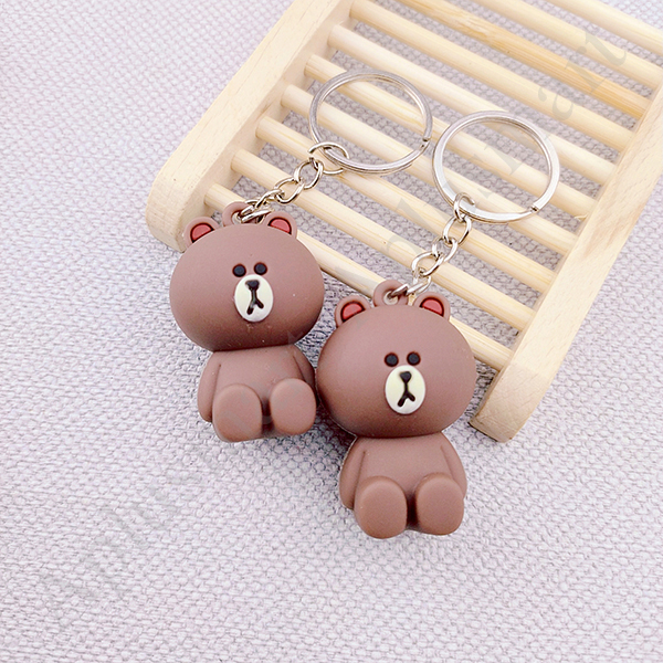 Móc Khóa Hình Gấu Nâu - Gift Love