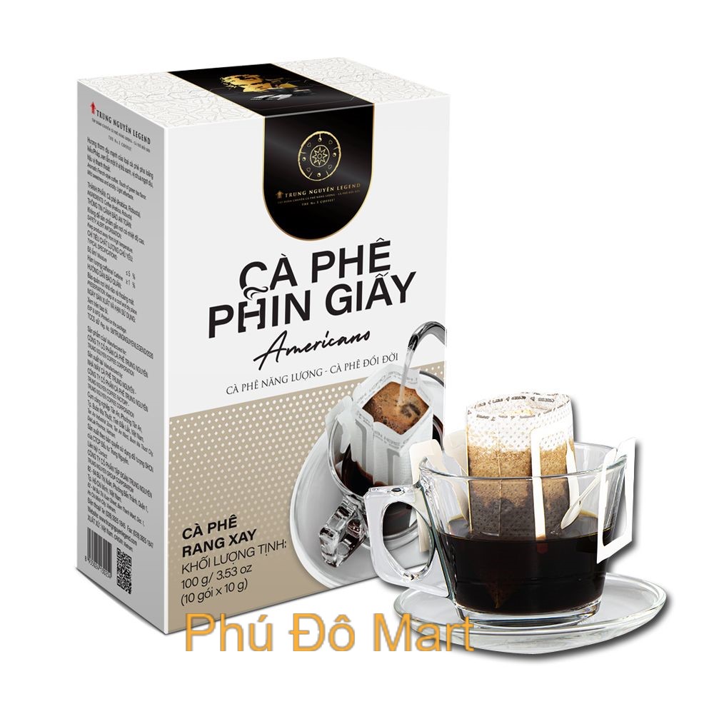 ( Freeship ) Cà Phê Phin Giấy Trung Nguyên Legend Americano