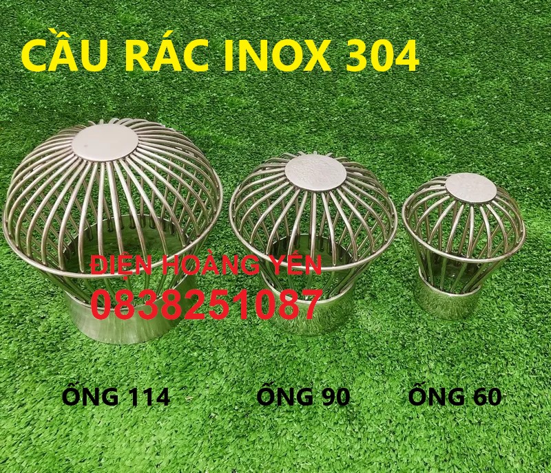 Quả cầu chắn rác sân thượng inox 304 siêu dày - cầu lọc rác cao cấp