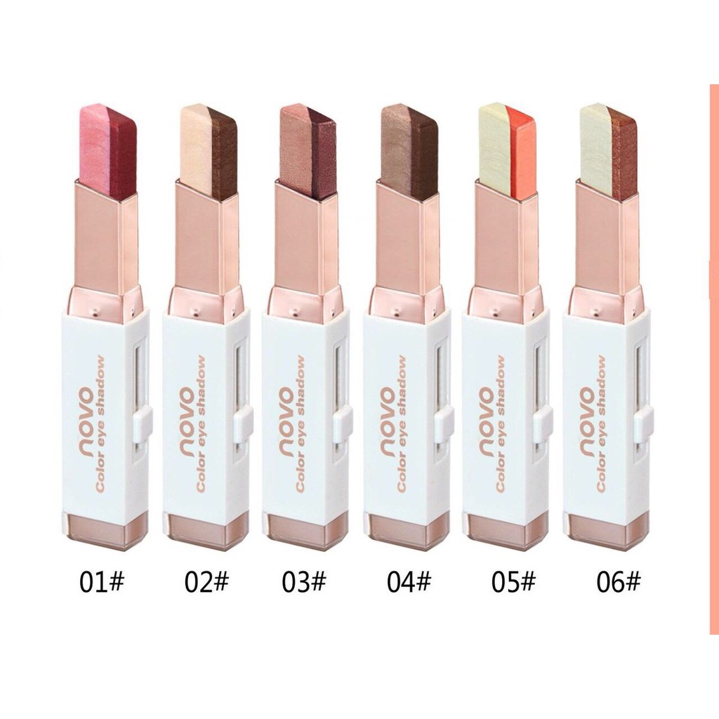 sáp kẻ mắt 2 LINE NOVO Double Color EYE SHADOW