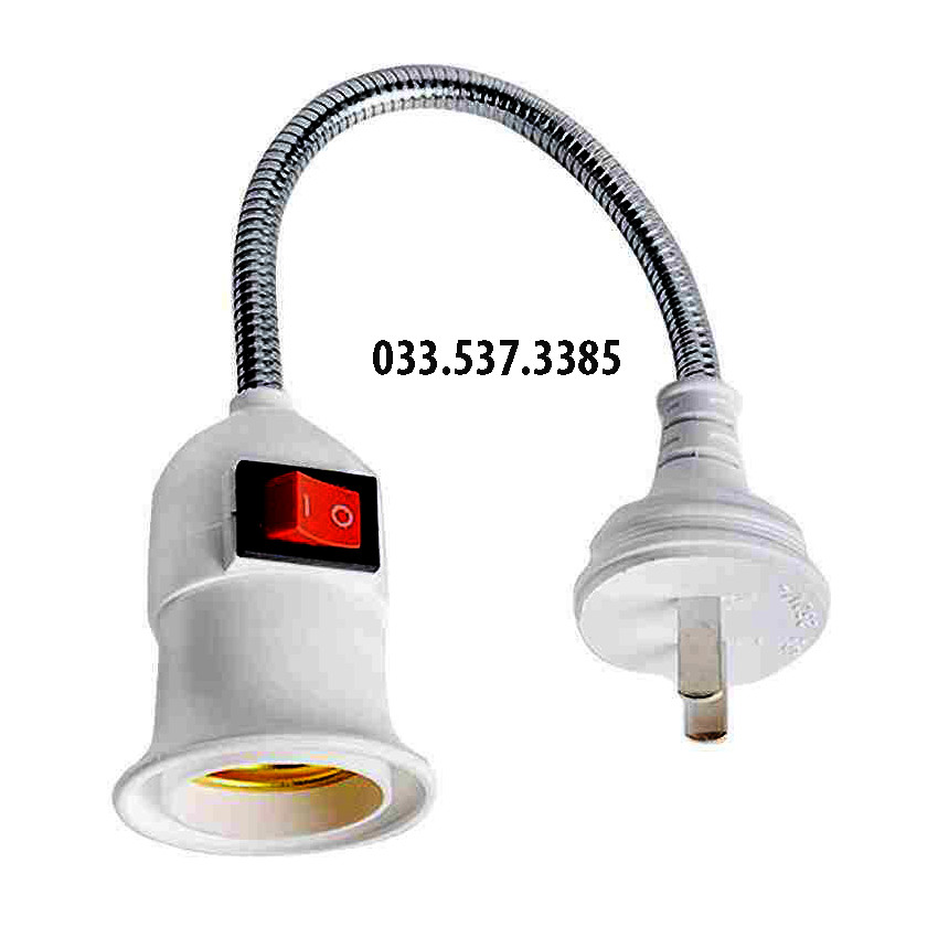 Đui đèn vặn lò xo, đui công tắc bẻ cong 360 độ
