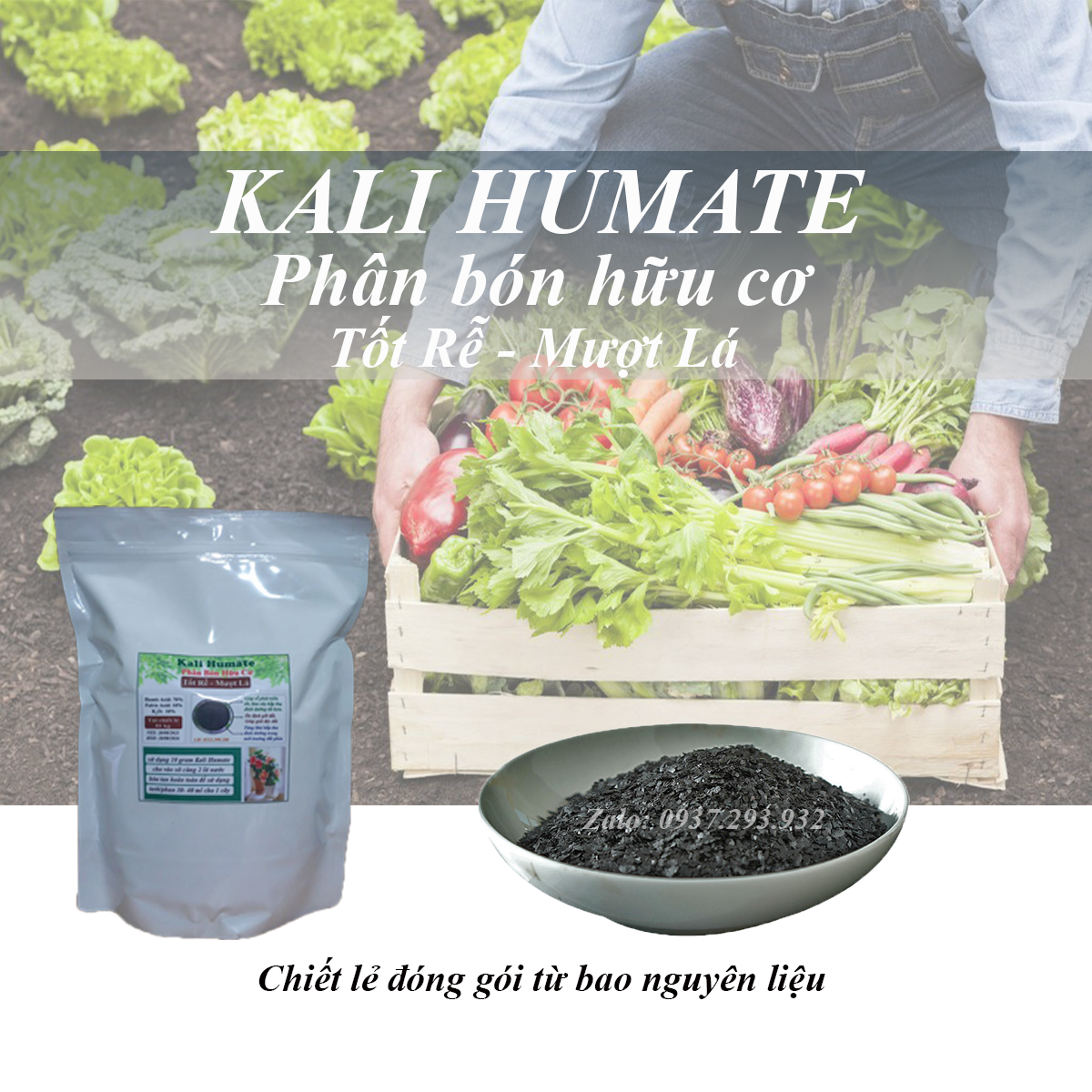 Phân Bón Hữu Cơ - Kali Humate - Kích Rễ Cải Tạo Đất