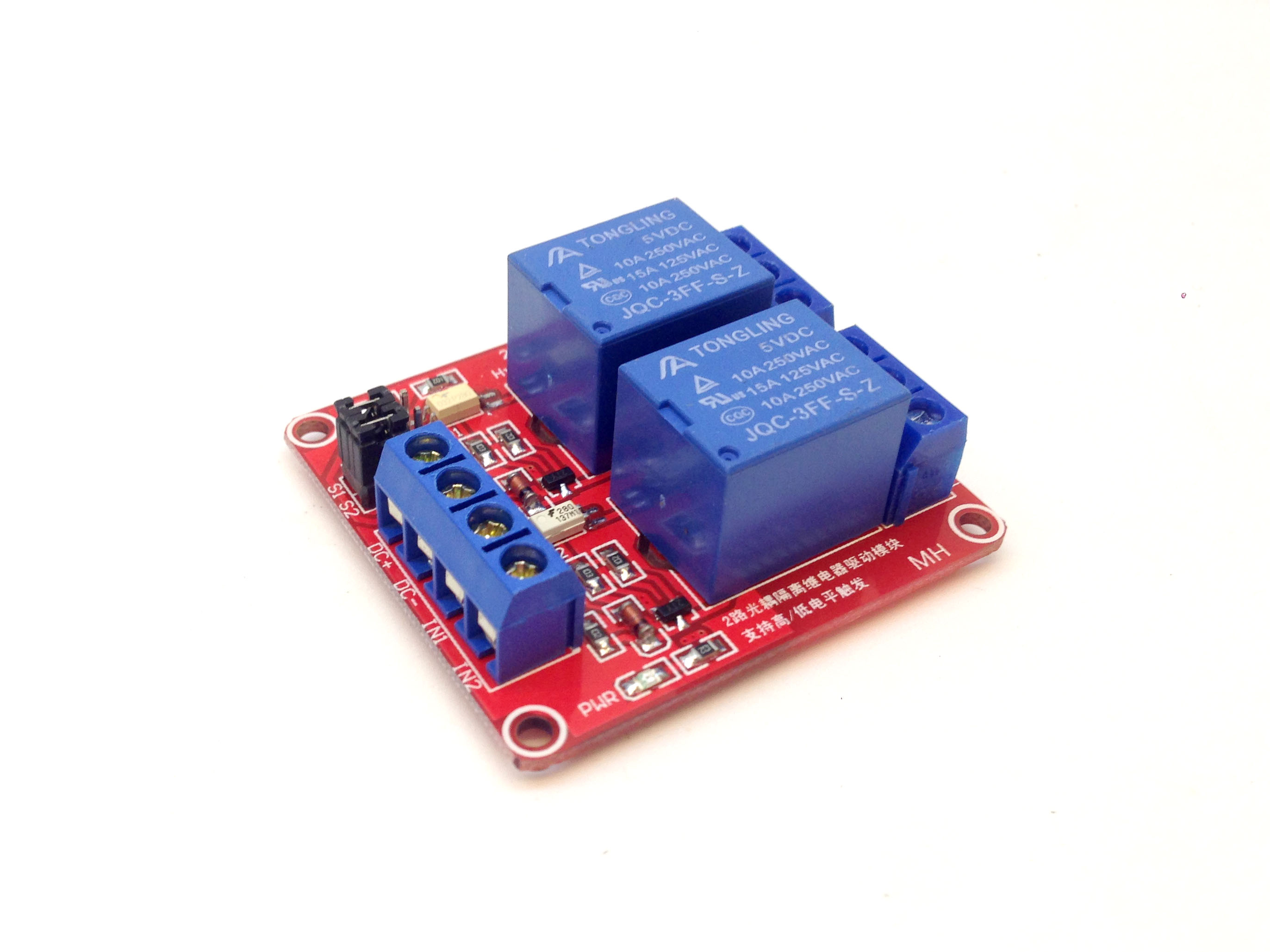 Module 2 relay 5V kích hoạt cao và thấp