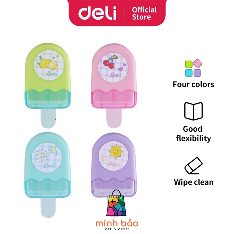 TẨY HÌNH QUE KEM DELI 71122 (GIAO NGẪU NHIÊN)