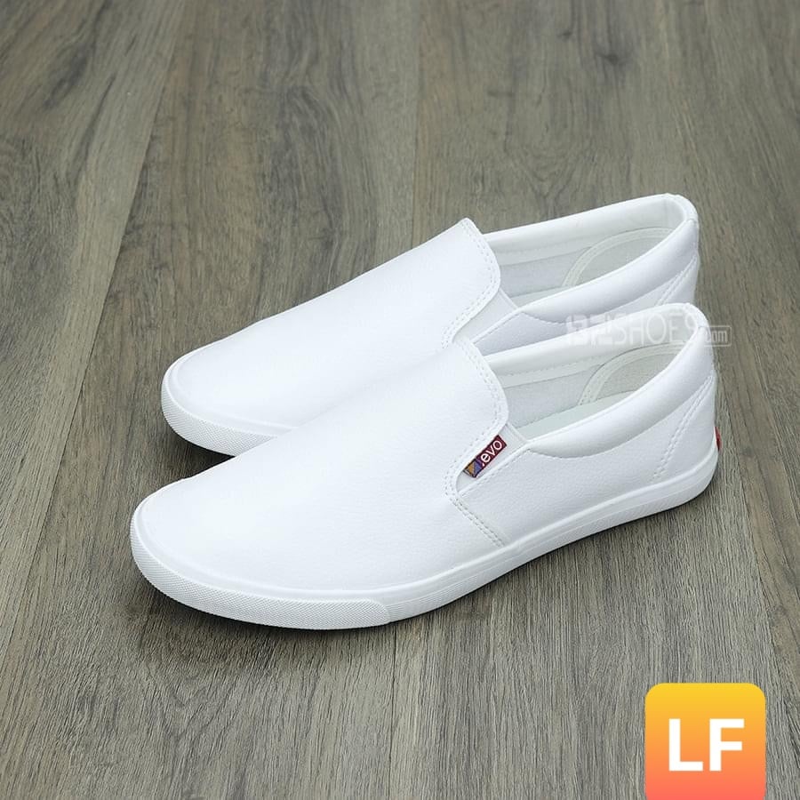 Giày lười nam Trắng cao cấp LF