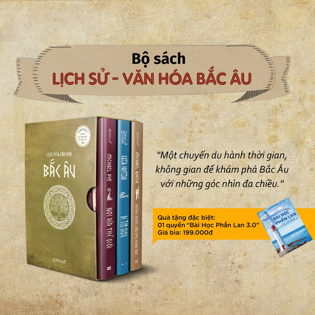 Sách - bộ sách lịch sử văn hóa bắc âu - tặng ngay 01 cuốn sách - bài học phần lan 3.0