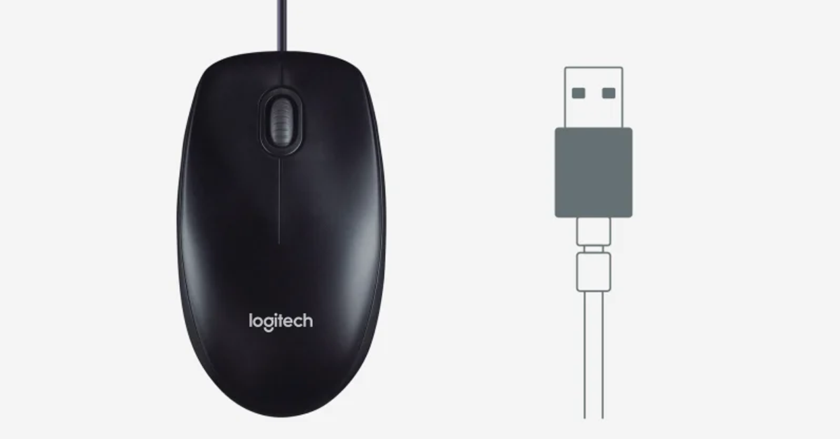 Logitech office mouse B100-authentic