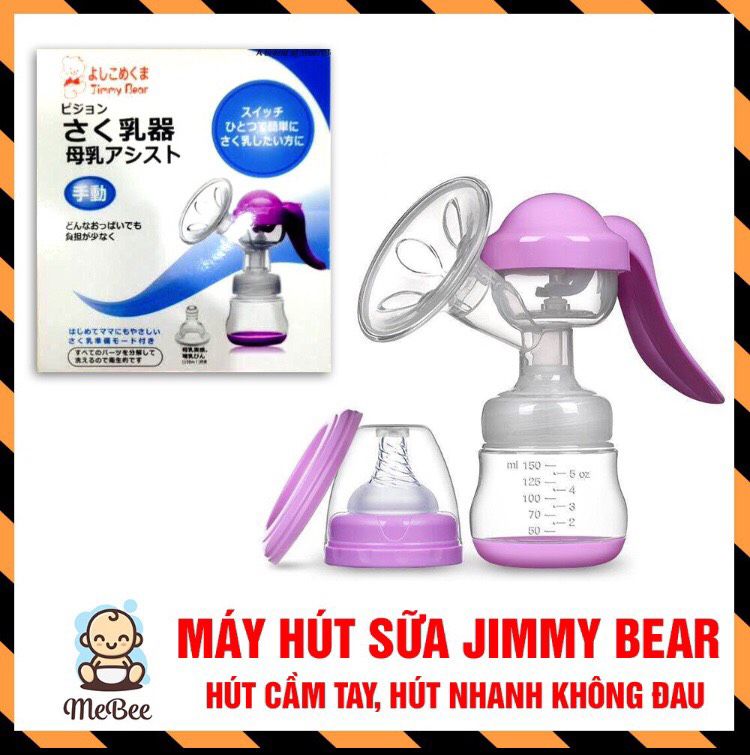 FREESHIP-Máy hút sữa jimmy Bear [hút cầm tay, nhanh không đâu]