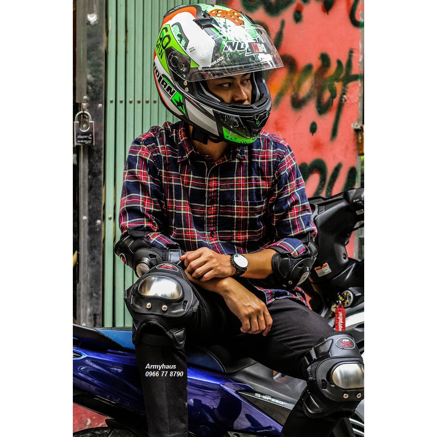 Giáp Chân Tay Inox ProX - Probiker (Loại Ngắn)