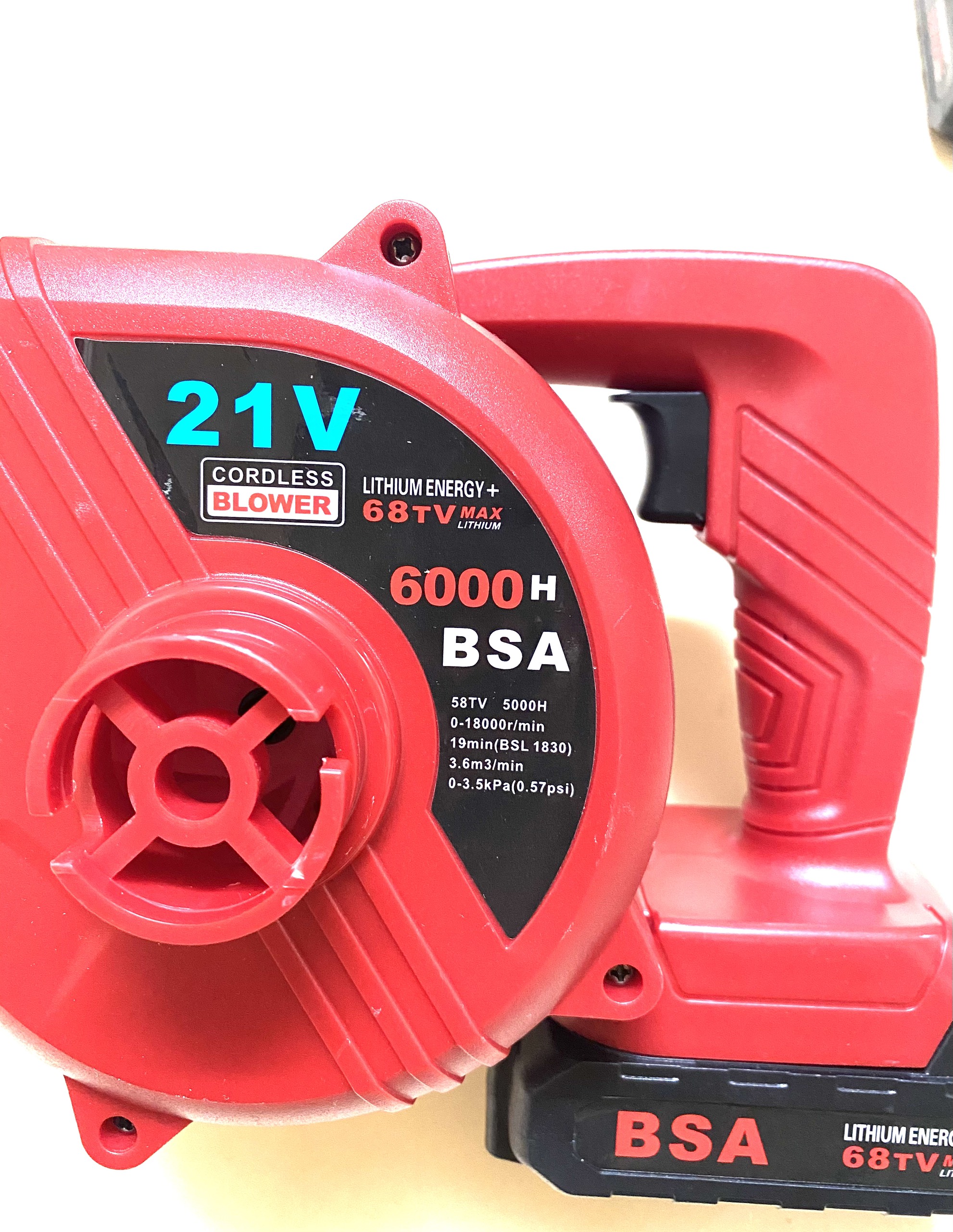 MÁY THỔI BỤI DÙNG PIN 21V - CÓ KÈM PIN ( Cell LITHIUM ENERGY ) / CORDLESS BLOWER