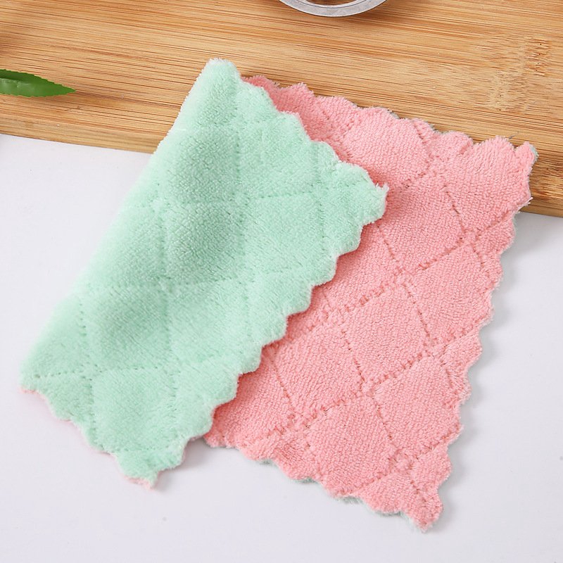 Combo 2 Khăn Lau 2 Mặt Siêu Mềm