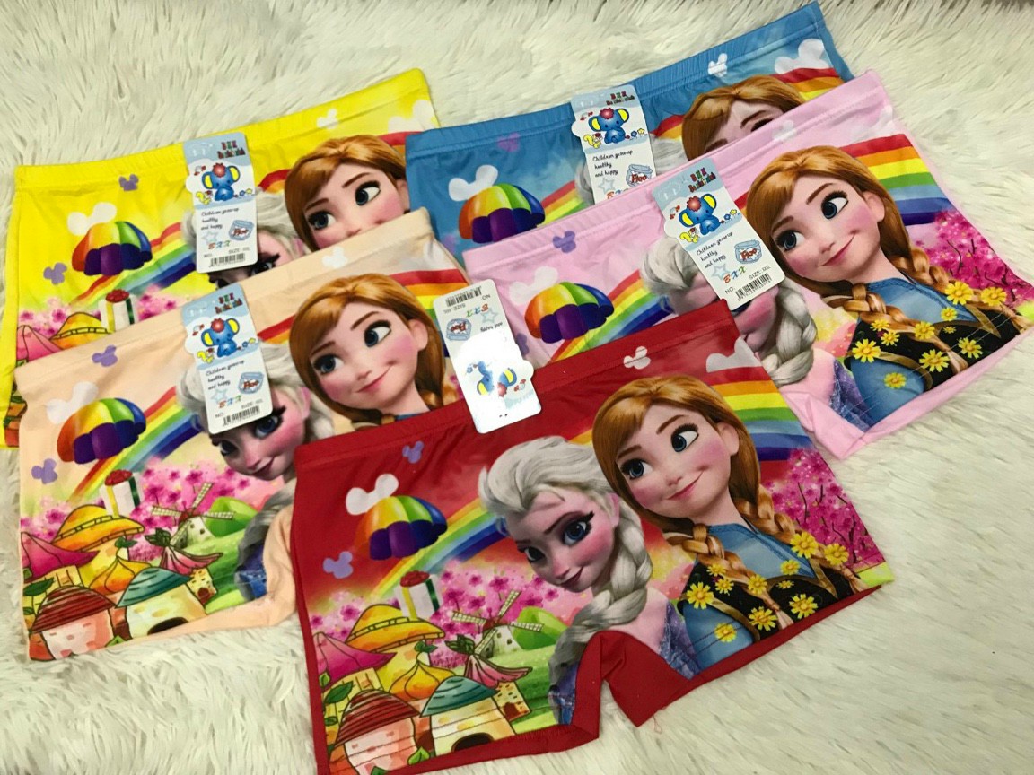 Combo 5 quần elsa trẻ em chất cottong