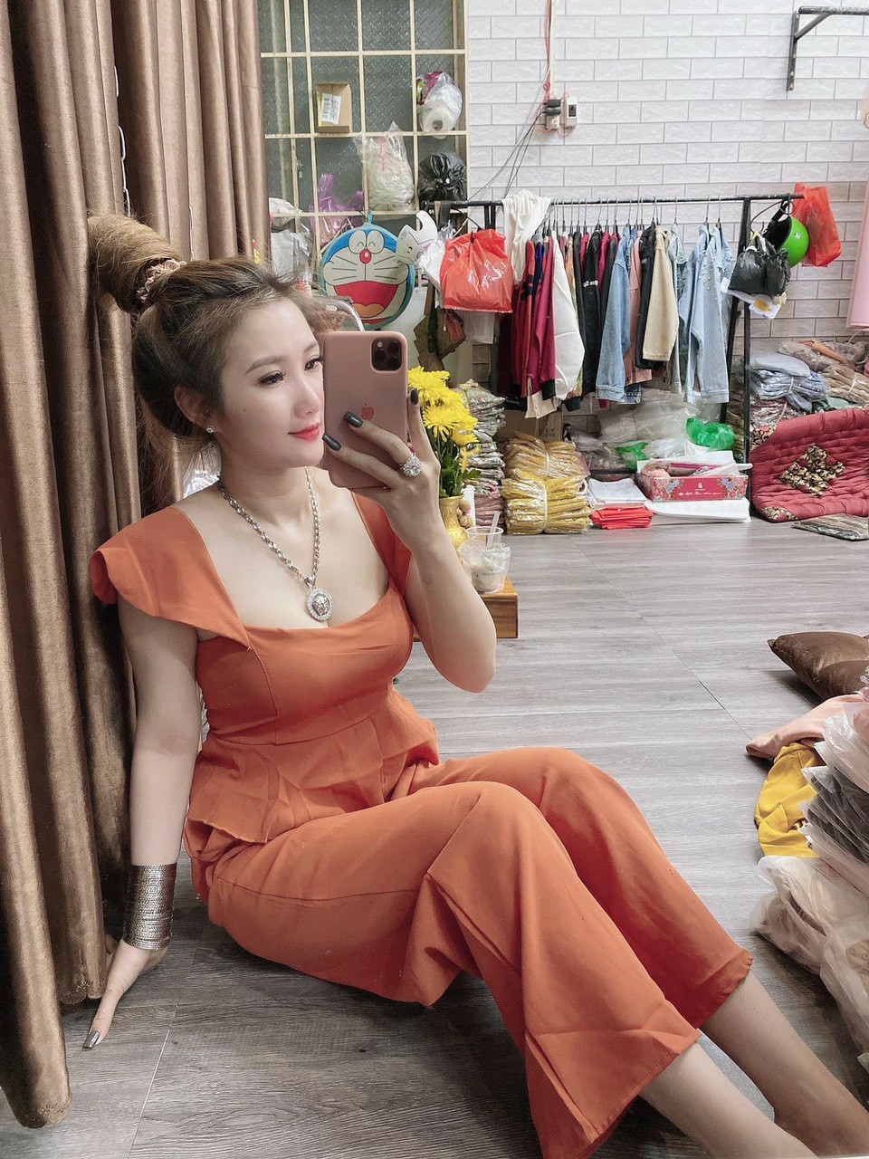 Set bộ nữ quần dài ống rộng áo cánh tiên xòe eo #setbonuaocanhtienquanrong