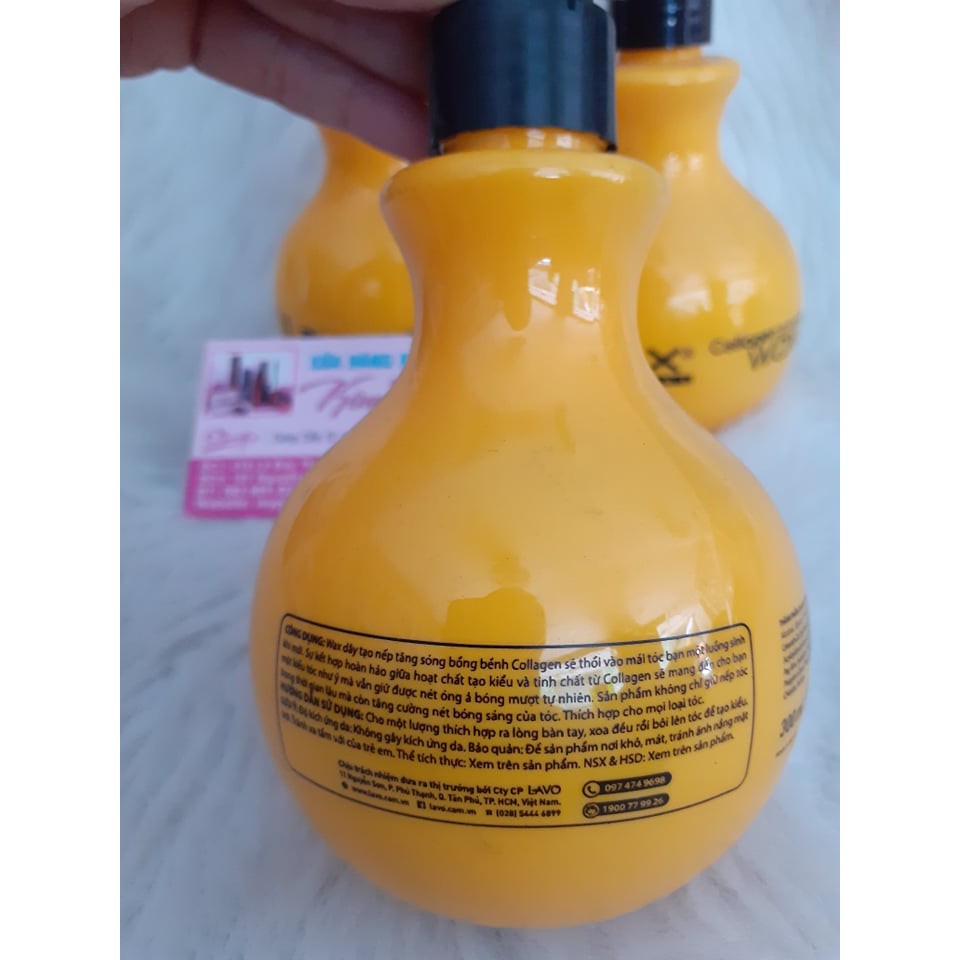 Wax Tạo Nếp Tóc Lavox vàng 300ml