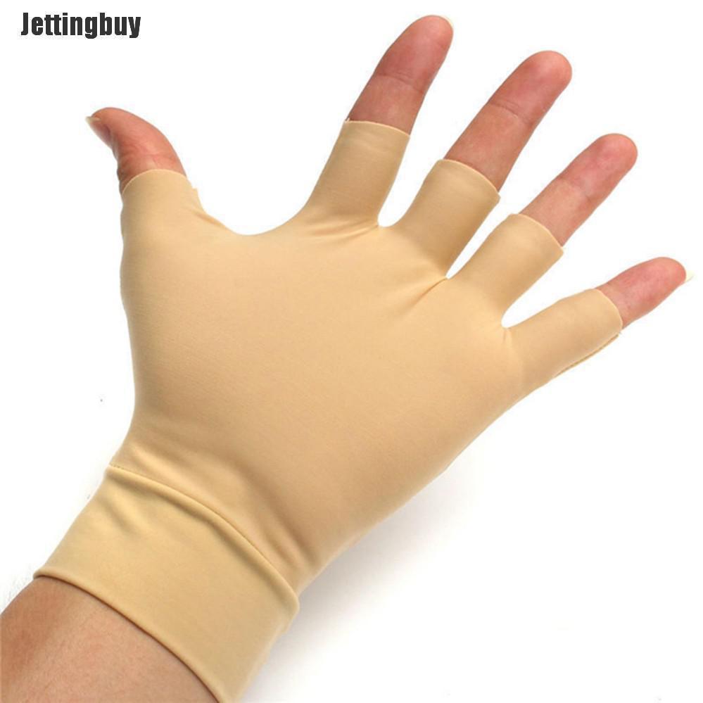 Jettingbuy New Pair Of Arthritis Relief Gloves Washable Nylon Spandex Anti Hand Compression