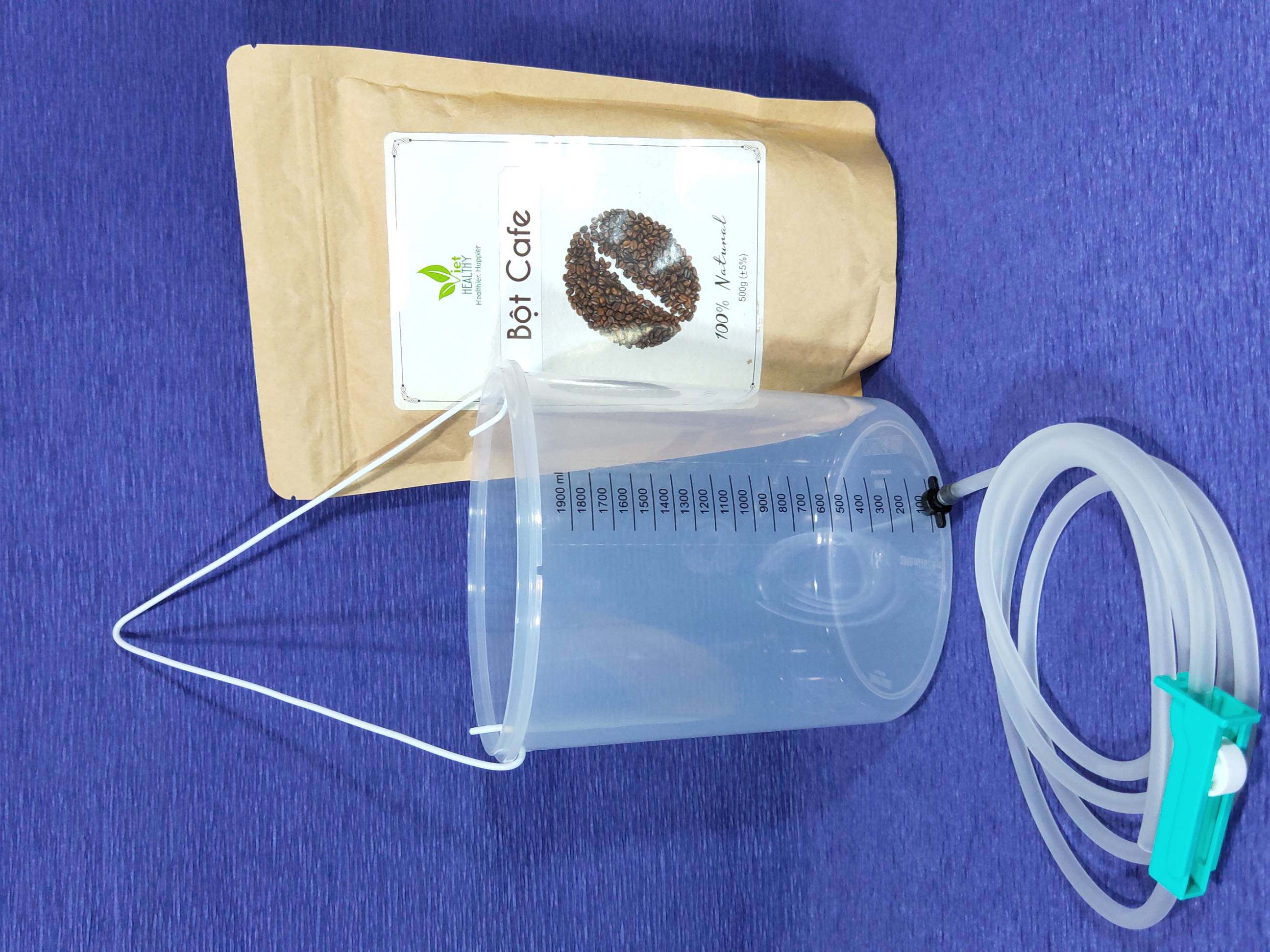 Bình súc ruột enema, thải độc đại tràng ( cà phê enema) tới 2000 ml