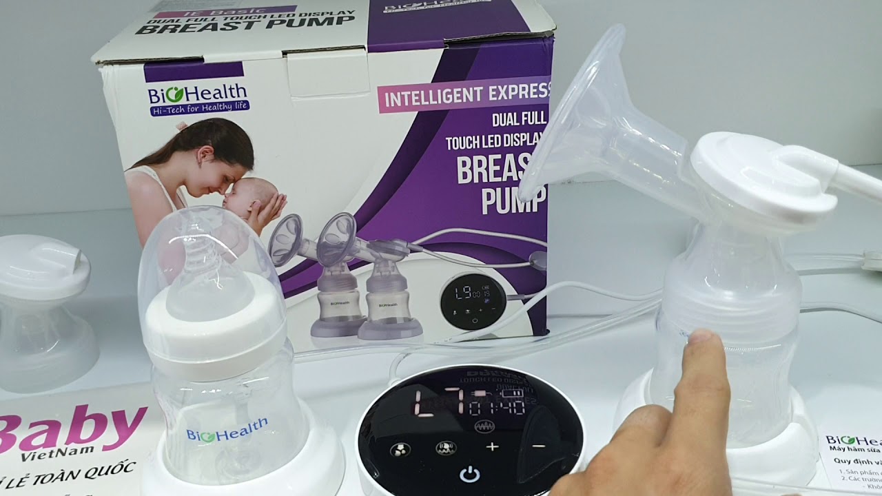 [HCM]Máy hút sữa vắt sữa bằng điện đôi Biohealth IE Basic(tặng kèm máy hâm đôi)