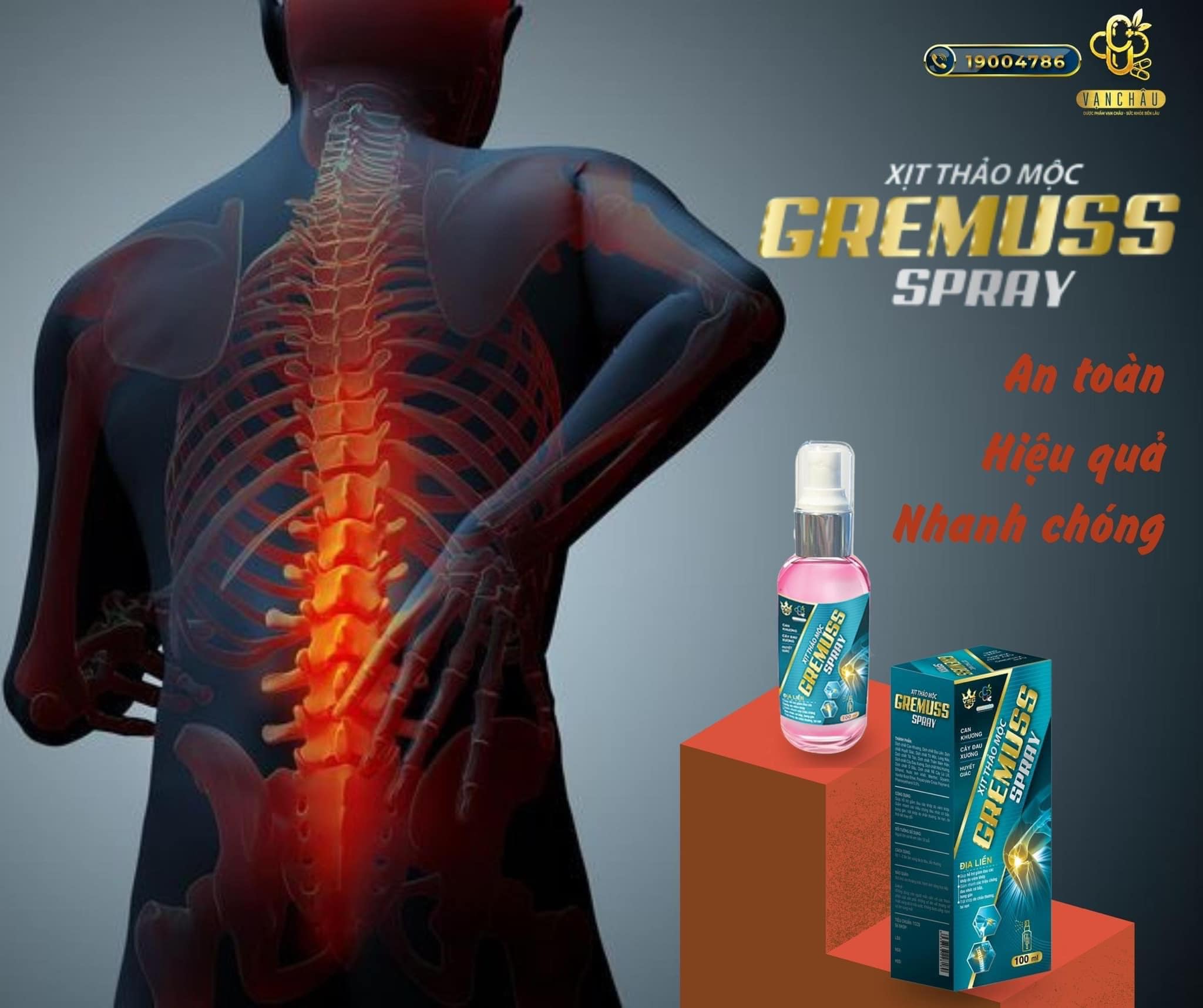 Xịt thảo mộc GREMUSS spray chai 100ml