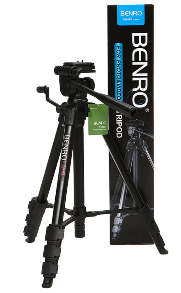 Chân máy ảnh Benro T660EX + Da cừu lau len (Da thật)