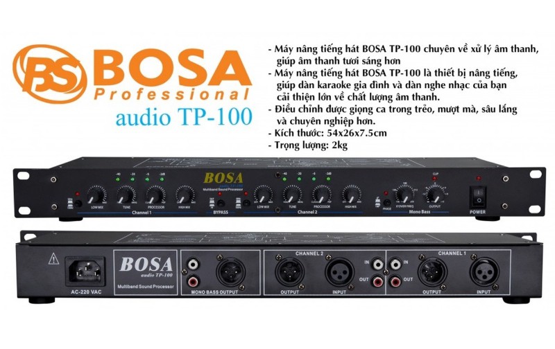[HCM]MÁY NÂNG TIẾNG BOSA TP100 CHÍNH HÃNG