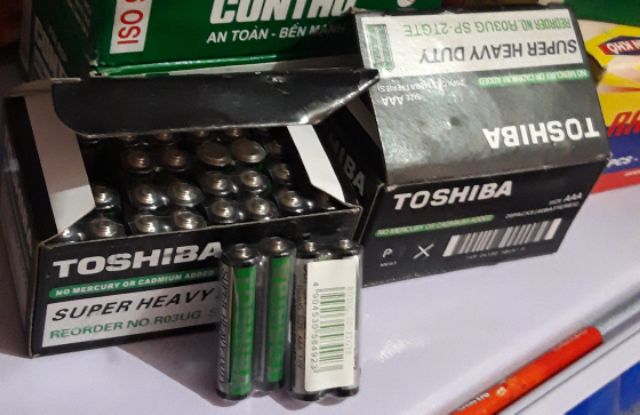20 viên pin đũa, nhí, AAA Toshiba (10 cặp)