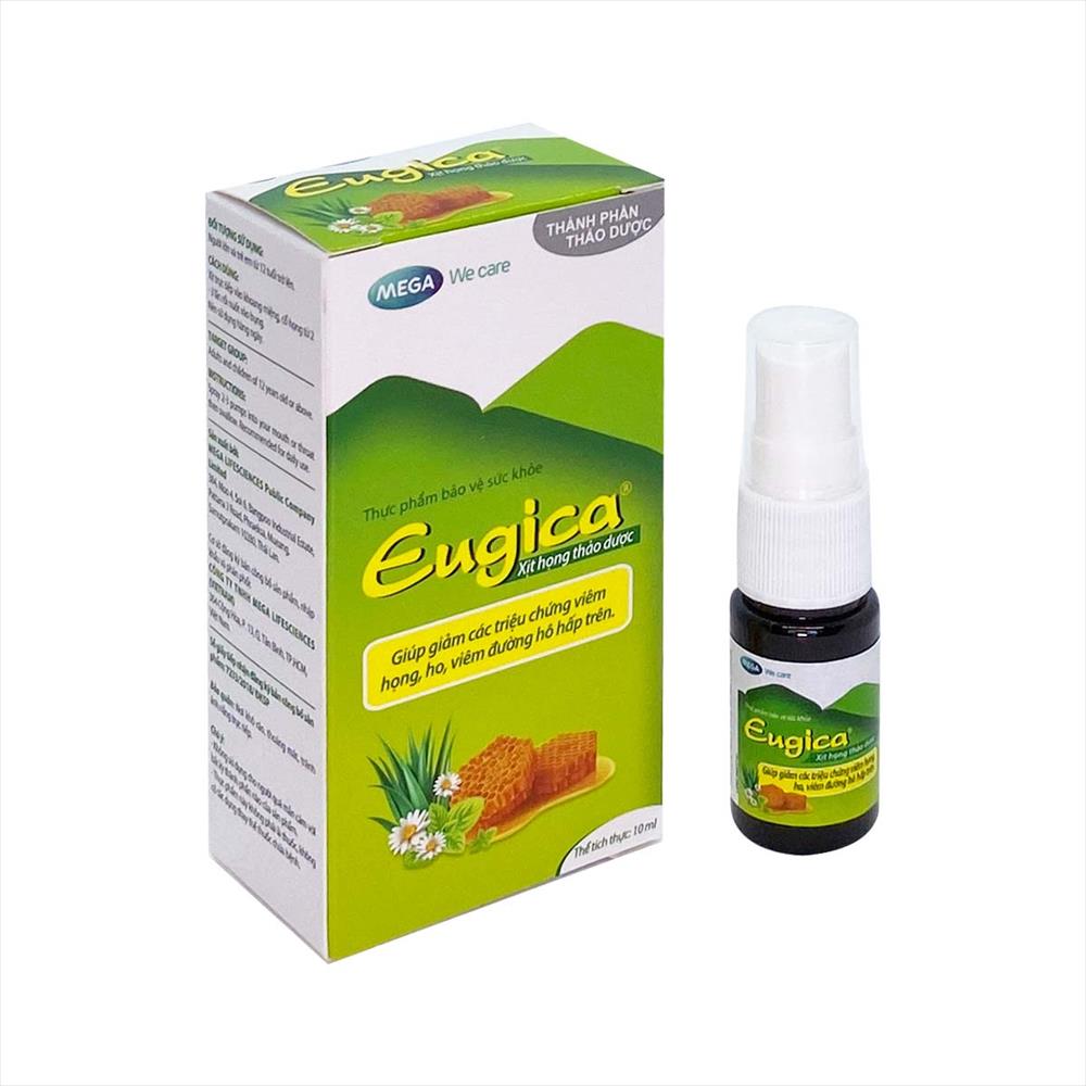 XỊT HỌNG EUGICA THẢO DƯỢC CHAI 10ML