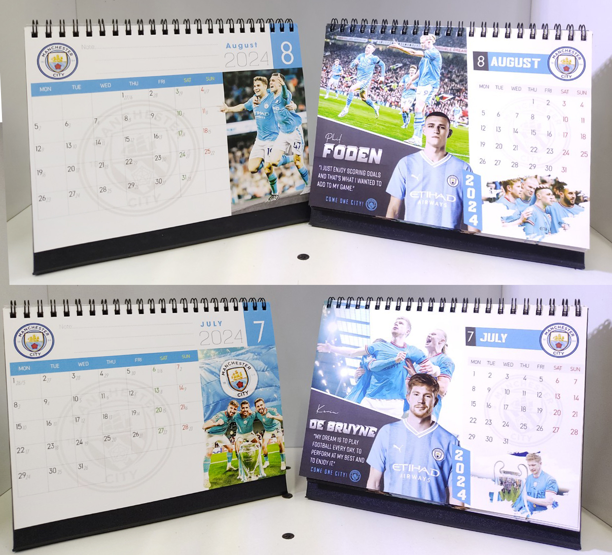 Lịch để bàn CLB bóng đá Man City năm 2024