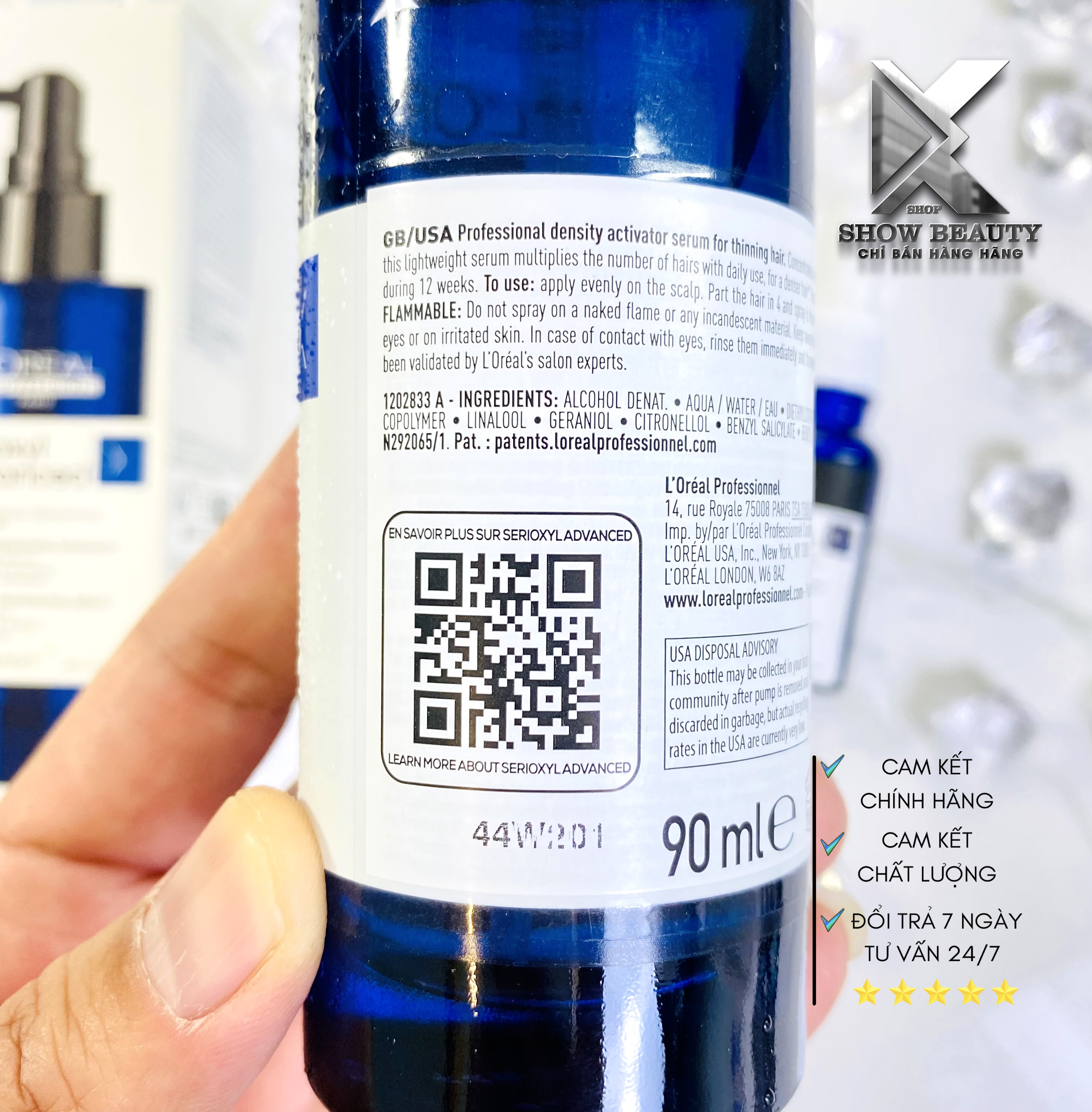 Tinh Chất Kích Thích Mọc Tóc, Làm Dày Tóc Serioxyl Denser Hair 90ml -  Loreal Professionnel