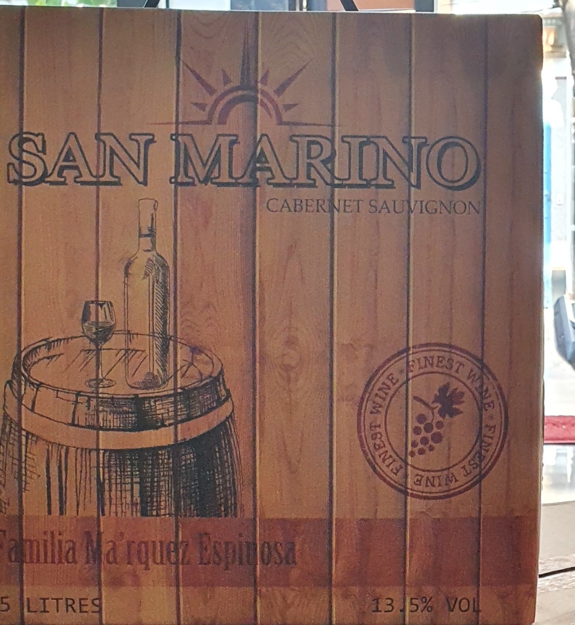 Vang bịch Chile San Marino 5 lít