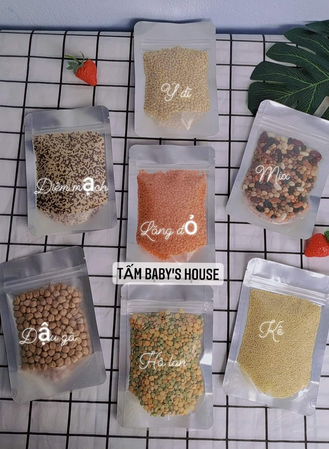 Các loại hạt hữu cơ cho bé ăn dặm