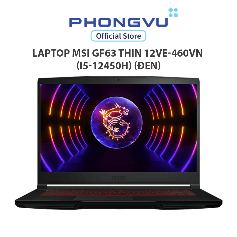 Laptop msi gf63 thin 12ve-460vn - bảo hành 12 tháng