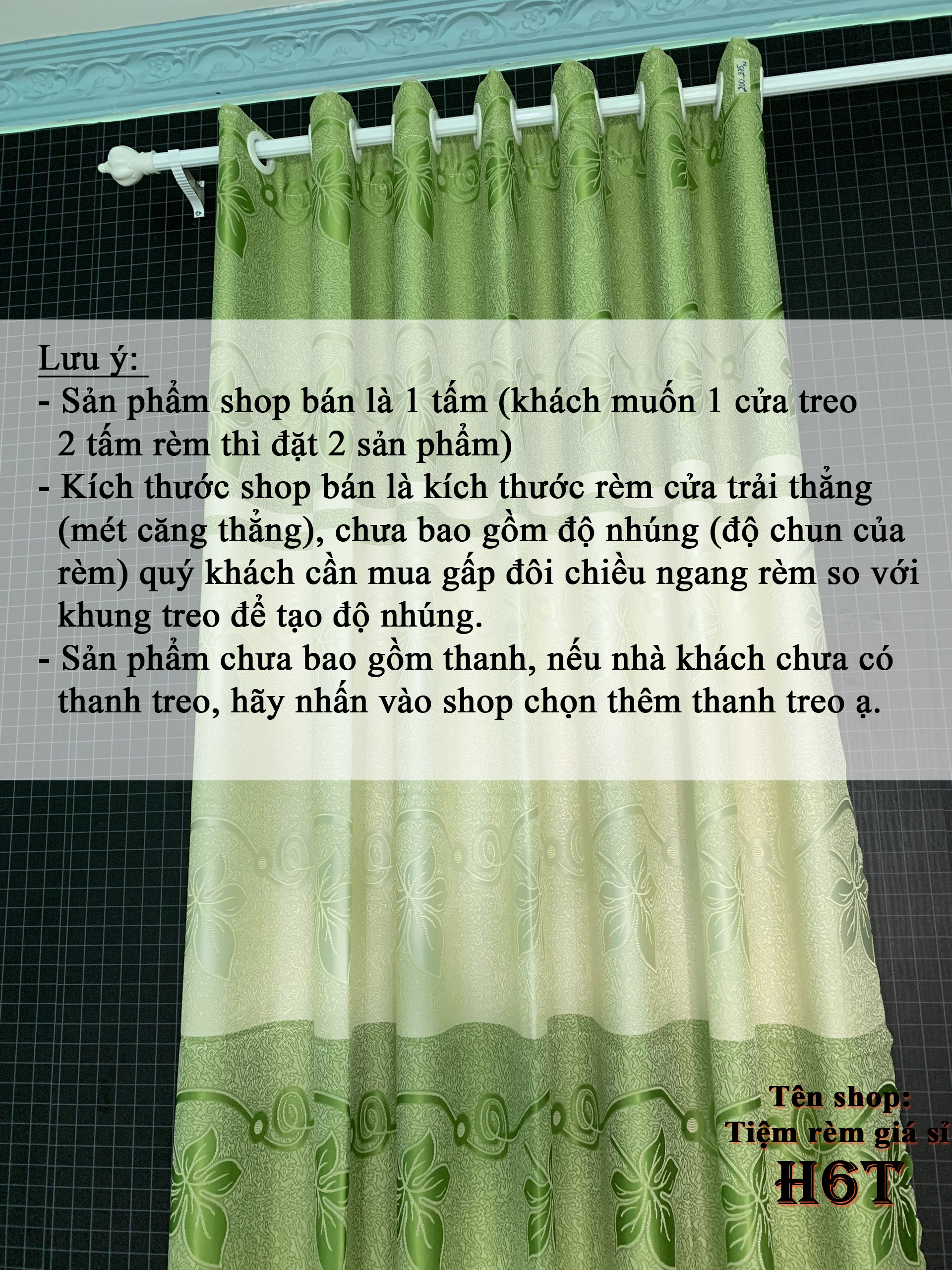 RÈM CỬA LỚN - mã GT