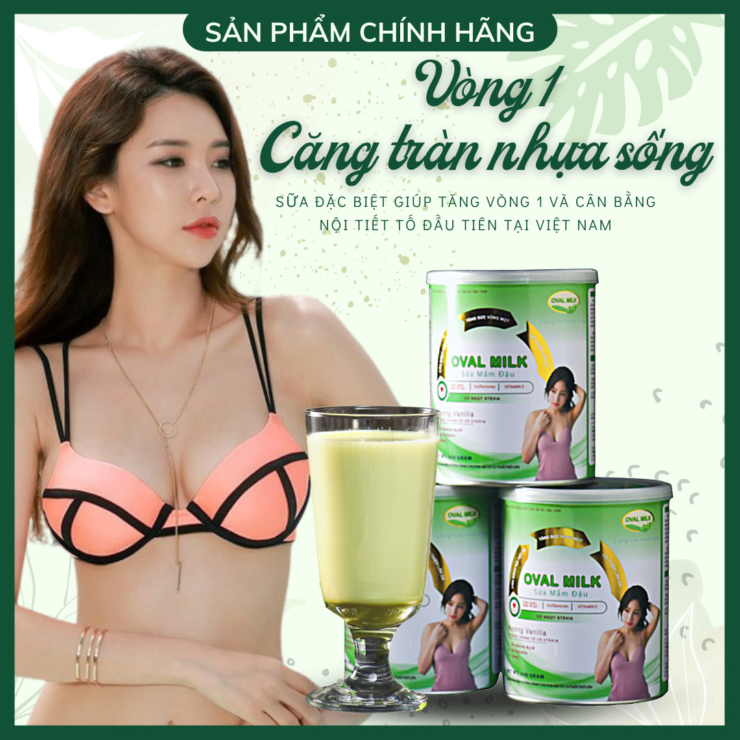 ComBo 5 Hộp Oval Milk Tăng Vòng 1 Nhanh [ 6 - 8 CM ]  Ngực Nở Nang Săn Chắc - Tăng Kích Thước Vòng 1 - Tăng Size Vòng 1  - Không Viên Uống Nở Ngực