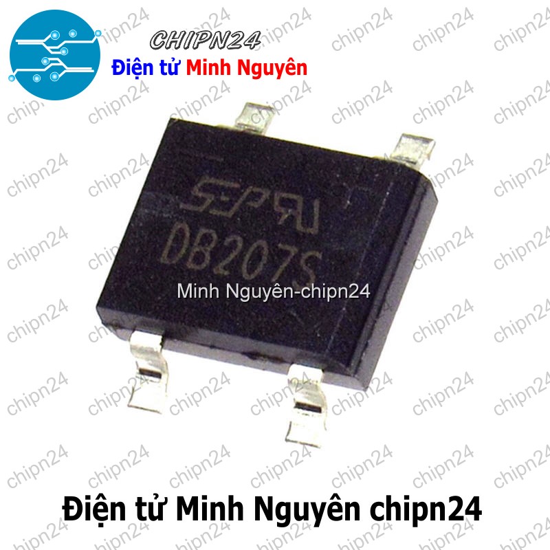 [4 con] (K458) Cầu Diode Dán DB207S 2A 1000V SMD SOP-4 (SMD) - HH003203