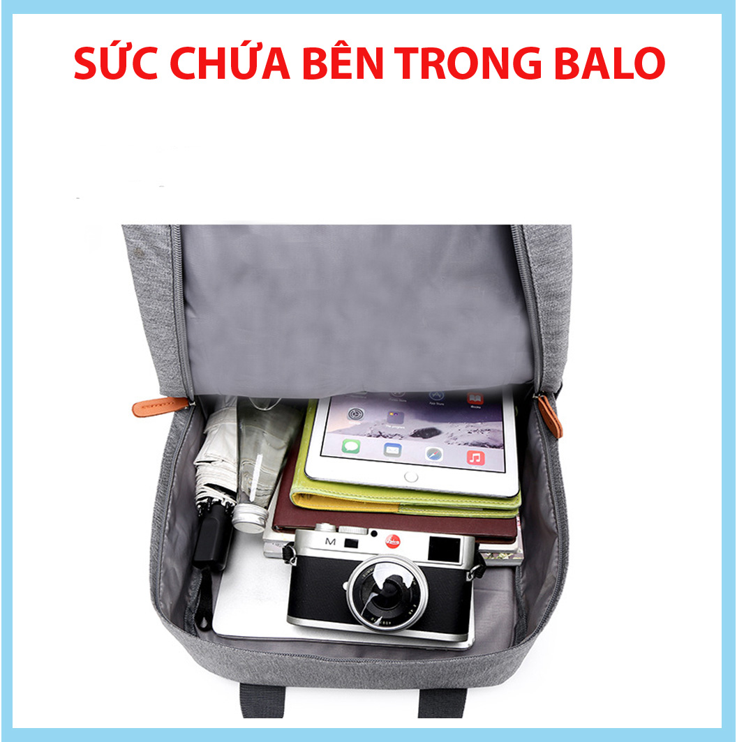 Balo thời trang Tao Bao TBBB1X chất liệu vải bố thiết kế chắc chắn cứng cáp kiểu dáng hình chữ nhật cá tính thời trang hiện đại