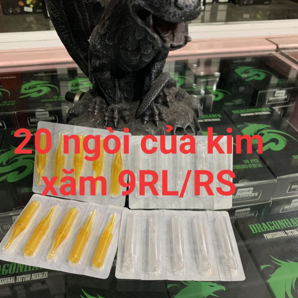 Bán lẻ 20 ngòi xăm của cỡ kim 9RL/RS..giá 49k/20 ngòi