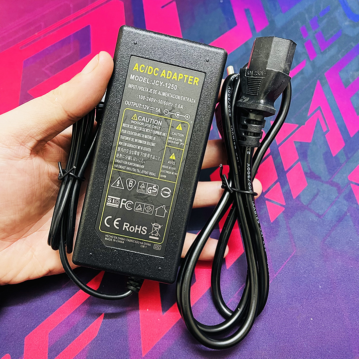 Nguồn Adapter 12V 5A Công suất Thực
