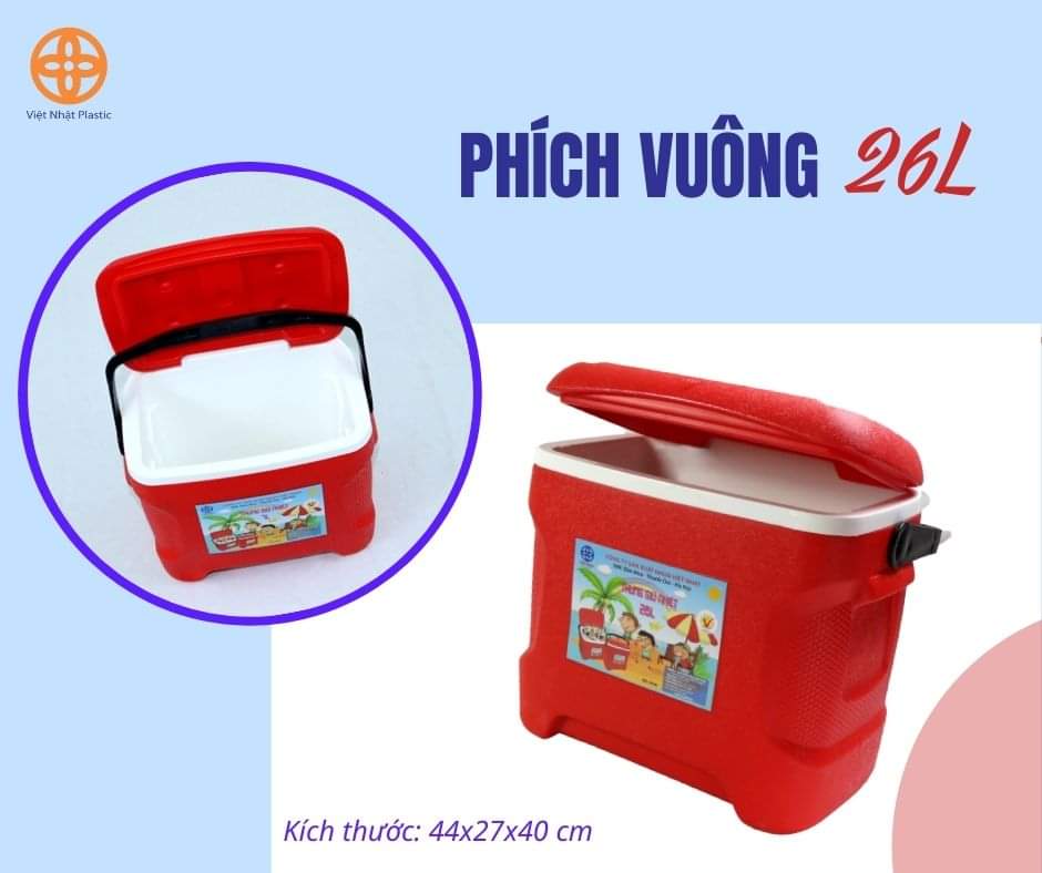 Thùng đựng đá giữ nhiệt 3 lớp dung tích từ 7 -26 Lít nhựa Việt Nhật cao cấp. Hàng Việt Nam chất lượng cao