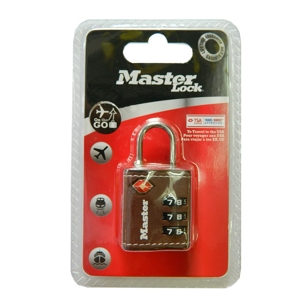 Ổ khóa vali TSA Master Lock 4692 DBRN màu da bò - MITISHOP