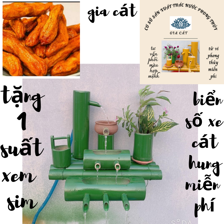 thác nước tài lộc-thác nước phong thủy(tặng 100g chuối sấy dẻo  không đường)