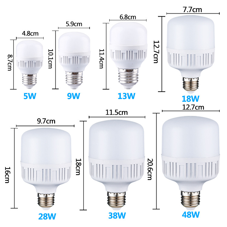 Bóng đèn led trụ 5, 9, 13, 18, 28, 36w