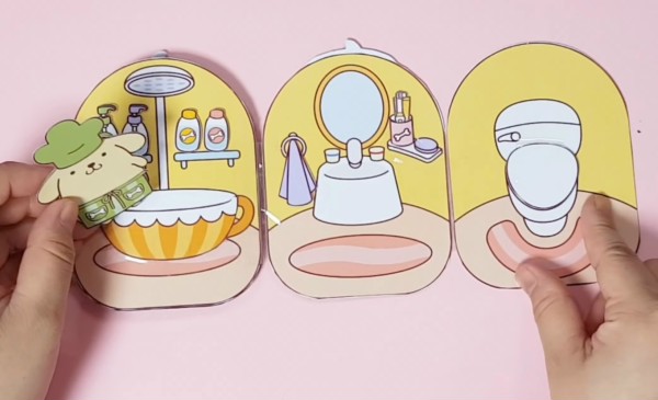Ngôi nhà búp bê giấy Trong Cuốn sách yên tinh DIY